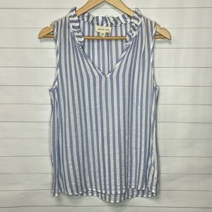 cloth & stone - Ruffled Sleeveless Blouse - Small